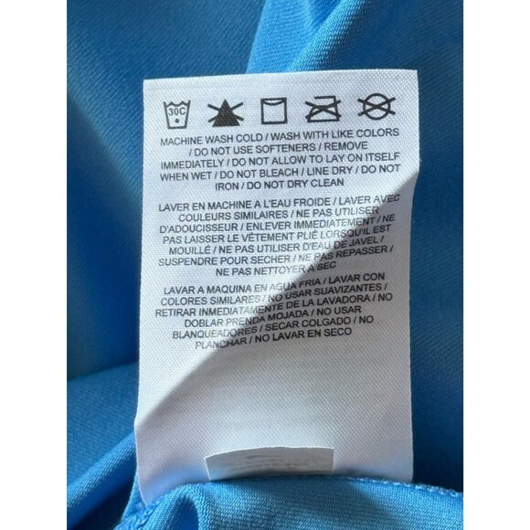 Nike Dri-FIT Blue Racerback Athletic Top Built-In Bra Women's Sz S - Picture 10 of 10